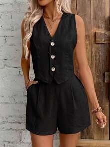 Women Two-Piece Outfits - Black - View 4