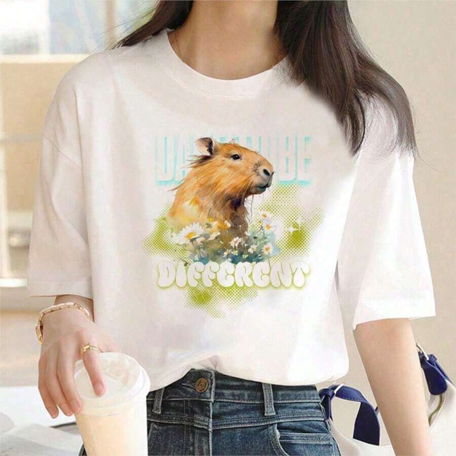 0022- New Summer T-Shirt With Bingo Design, Funny, Queen Of The Game, Gift For Women, Round Neck T-Shirt - 白色 5 - 查看 1