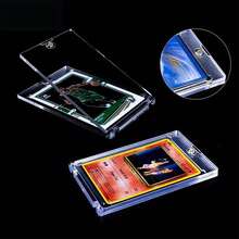 5pcs Magnetic Acrylic Card Bricks - Suitable For Collecting Game Cards, Baseball Cards And Trading Cards. Game Card Bricks, Strong Magnetic Display Holder For Sports Card Collection, Card Storage Hard Acrylic Display Box. Desktop Storage And Display Box. - Multicolor - View 10