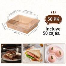 Pastry Packaging Boxes - Cowhide - View 6