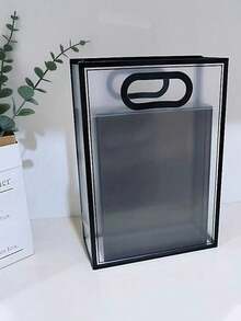 20pcs Reusable Clear PP Gift Packaging Bags With Clear Handles, No Ribbons Included. Transparent Gift Bags For Bridal Party, Wedding, Birthday, Shopping, Easter, Christmas, Holiday Party Supplies & Simple Home Decor - Multicolor - View 5