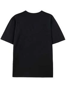 Men's Short-Sleeved T-Shirts With Modern Designs, Made From Soft Fabric. They Offer A Relaxed Fit, Making Them Ideal For Workouts, Sports, And Everyday Wear. In Summer, These T-Shirts Are Made Entirely Of - 黑色 - 查看 2