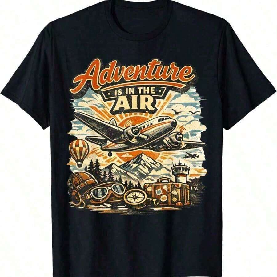 Off To Cause A Kerfuffle Funny-Shirt - Black - View 1