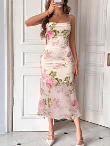 Vestidos midi para mujeres, estilo bohemio - Multicolor - Ver 4