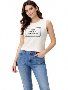 Aditivo Playeras de Mujer con Increíbles Estampados Juveniles, Playeras de Moda de Manga Corta, Cómoda y Casual con Colores Nitidos y Duraderos. - Blanco - Ver 2