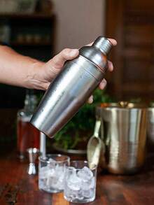 10件套不锈钢调酒工具套装，含支架、鸡尾酒摇壶、鸡尾酒搅拌棒、葡萄酒马提尼波士顿摇壶及派对酒吧工具 - 彩色 - 查看 16