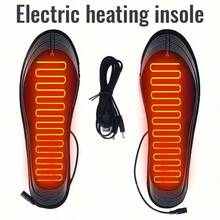 1 Pair USB Powered Trimmable Electric Heated Insoles, Unisex Foot Warming And Massaging - Multicolor - View 7