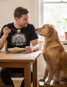 Camiseta Divertida para Amantes de Perros – Camiseta con Gráficos Retro para Cada Comida que Preparas para Mamá y Papá de Perritos – Bonito Regalo con Humor para Dueños de Mascotas 3LBE - Negro - Ver 3