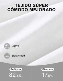 Vestido de Tenis Blanco para Mujer, con Cierre Frontal, Copas Incorporadas y Ropa Interior Anti-Rasgaduras, Secado Rápido para Deporte y Casual - Blanco - Ver 9