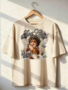 Grunge And Streetwear Style Short Sleeve T-Shirt, Fashionable Short Sleeve T-Shirt For Spring And Summer 2026, Made In Mexico, 180 Grams. Cartoon Print, Couple Design, Suitable For Indoor Or Outdoor Wear. Crew Neck, Unisex, Ideal For Office And Leisure. One-Pack. - APR-P631577SLNDXZGY507 - 查看 1