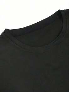 Men's T-Shirt With Mexican-Style Cat Print - Black - View 3