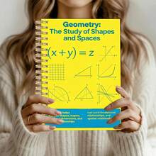 DANPERJI 5.5" X 8.3" High School Algebra, Geometry, Trigonometry Guidebook Notebook | Student Formula Workbook | Helps Master Key Knowledge | Ideal Gift For Students And Teachers - 2 - View 3