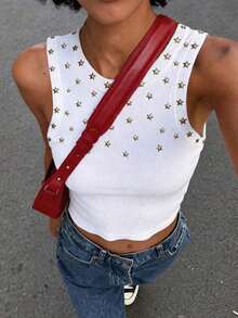 3 piezas Camiseta de mujer de cuello redondo con estampado gráfico de lemas de Brasil, Italia y España - Blanco 6 - Ver 6