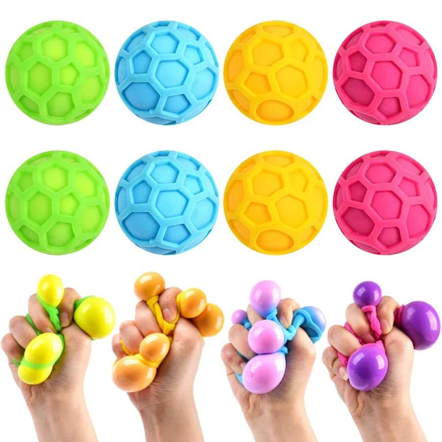 Soft Gel Hand Exerciser Rings For Stress Relief - 1pcs Color Random - View 1