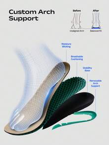 Men's Arch Support Casual Slip On Loafers Wide Toe Box Non Slip Lightweight Breathable Comfortable Shoes - 米色 - 查看 3