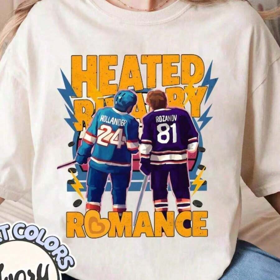 Camiseta de hockey vintage Hollander Rozanov, camiseta térmica de rivalidad de Ilya Rozanov, regalo para fanáticos del hockey para mujeres y hombres. ARV8 - Blanco - Ver 1