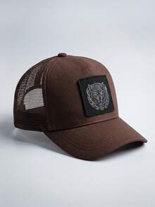 1pc Men's Baseball Mesh Cap With Wolf Head Animal Pattern, Outdoor Sun Protection Casual Mesh Hat, Suitable For Business, Travel, Beach, Unisex - Multicolor - View 21