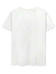 Fun Y2K Graphic Tees From Oman - Featuring "Trust Nobody" Letter Print In Blue And Brown With DDT Effect - Y2K Women's Clothing, Summer Sets For Women, Oversized T-Shirt, Streetwear, Casual Cotton Short Sleeve T-Shirt, Fashionable Women's Tops, Summer Tops, Loose Fit T-Shirt, Daily Wear, Suitable For Spring, Summer And Autumn. - 白色 - 查看 2