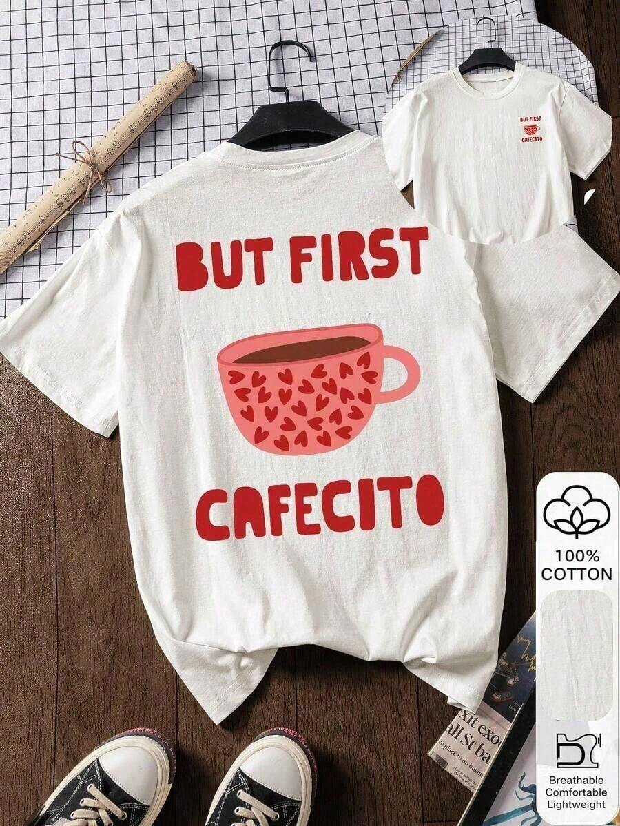 Conjuntos de primavera para mujer, camiseta de manga corta con estampado floral 100% algodón para mujer, ropa de vacaciones para mujer, ropa para el Día de San Valentín para mujer, ropa de verano para mujer, ropa de primavera, ropa para el Día de San Valentín, blusas de verano, blusa casual de negocios para mujer, ropa de verano blanca, blusas de verano 100% algodón. - Blanco 6 - Ver 1