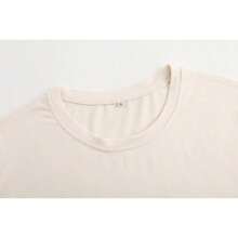1 pieza de camiseta de algodón 100% para mujer de talla grande, con estampado floral, cuello redondo y manga corta, tela suave para verano. - Estilo - Ver 9