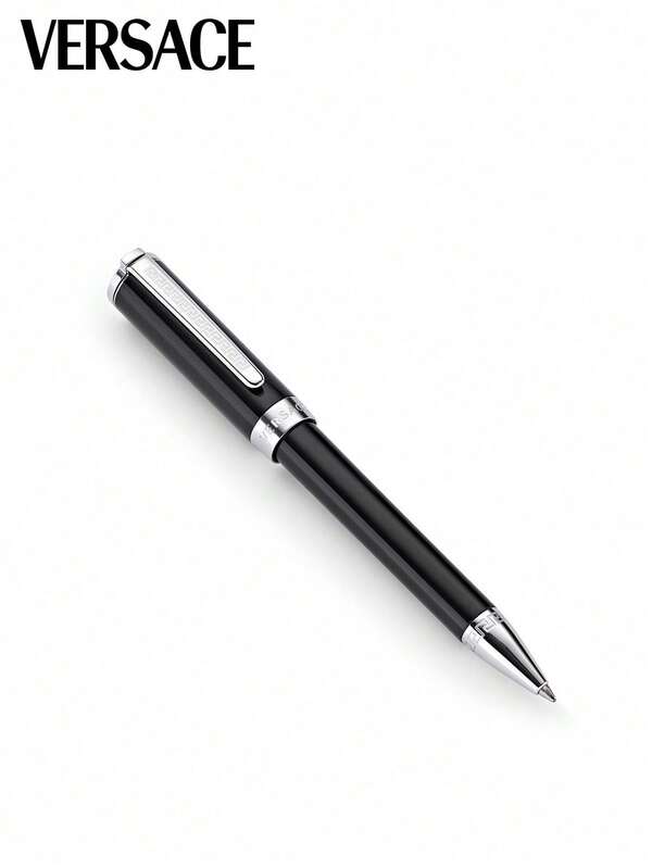 Versace Olympia Ballpoint Pen With Twist Mechanism Blue Ink Pen With Fine Tip Luxury Gift for Unisex
