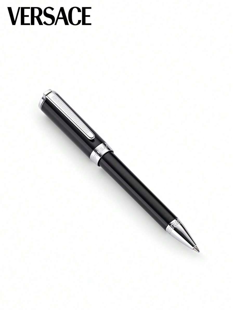 Versace Olympia Ballpoint Pen With Twist Mechanism Blue Ink Pen With Fine Tip Luxury Gift For Unisex - Round - View 1