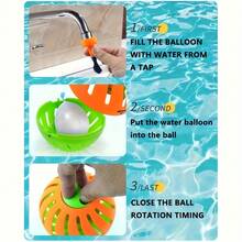 1pc Water Balloon Toy, Hawaii/Carnival Summer Party Activity Family Interactive Toy Game Splash Game Timer, Quick Water Filling Magic Time Balloon - Multicolor - View 7