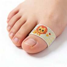 100pcs Cartoon Fun Foot Scrub Stickers, Multiple Use Scenarios, Foot Care & Travel Essential, Scrapbook Compatible, Animal & Fruit Patterns - 100 Items - View 2