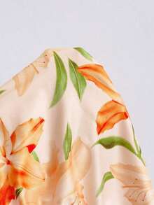 3 piezas Conjunto informal de verano de 2 piezas para mujer con parte superior de hombro asimétrico y bajo asimétrico, adecuado para volver al colegio, té de la tarde, casual, invitada a boda en la playa, brunch de graduación, Día de San Patricio, - Multicolor 8 - Ver 6