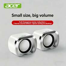 Acer Speaker audio-visual desktop 2.0 kelas atas, suara surround stereo dua saluran, remote kontrol berkabel terintegrasi, kompatibel dengan desktop dan laptop, desain minimalis dengan performa bass yang luar biasa, cocok untuk kantor dan hiburan. - View 11