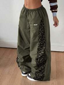 Women's Color-Blocked Parachute Pants For Spring And Summer Outings And Concerts - Multicolor 2 - View 4