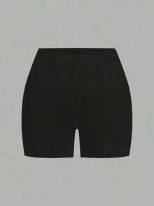 2 piezas Leggings básicos casuales de unicolor para mujer de talla grande, aptos para el verano - Multicolor 3 - Ver 8