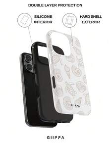 Una elegante funda para teléfono que no incluye cordón ni soporte. Funda para teléfono 17 Pro con diseño de tortuga marina y concha en azul claro, compatible con 16/15/14 Pro. Funda para teléfono coreana elegante e interesante, compatible con 11/12/13/14/15/16 Pro Plus. Diseño elegante adecuado para hombres y mujeres, regalo para Navidad, Día de San Valentín, Pascua, temporada de bodas y cumpleaños para novias. - Caqui - Ver 5