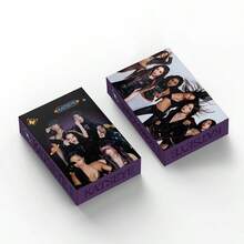 55Pcs KATSEYE Lomo Cards, Girl Group Purple Style Photocards, HD Aesthetic Postcards For Fans Collection Decor Gift - Multicolor - View 10