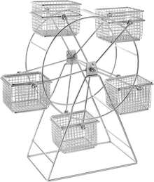 Professional Rotating Ferris Wheel Culinary Logistics System |   High-Performance Multi-Tier Kinetic Snack Station |   Industrial-Silvery Polished Utility Equipment For Carnival And Hospitality Management - View 2