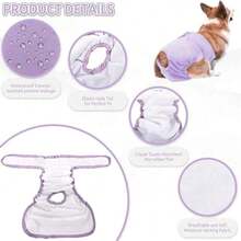 Pet Dog Diapers, Physiological Pants, Physiological Pads, Anatomically Designed For Free Movement - Multicolor - View 3