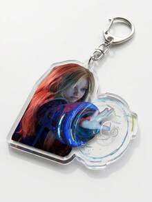 5 pièces Porte-clés acrylique mignon Pragmata, Pose Diana super mignon, Charm de sac, Porte-clés, Décoration de sac à dos, Cadeau parfait, Cadeau de vacances, Meilleur cadeau pour les garçons et les filles - 5 pièces - Voir 7
