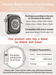 1条纤薄椭圆形透明彩色树脂表带，兼容38mm/40mm/41mm/42mm/44mm/45mm/46mm/49mm表带，新款时尚女士夏季清爽冰块透明彩色树脂表带，智能手表配件，兼容 Ultra3/2/1/SE/S11/S10/S9/S8/S7/S6/S5/S4/S3/S2/S1系列，多巴胺色彩缤纷的女性配饰，适合夏季海滩、派对、毕业典礼、节日、母亲节、教师节等场合，这款必备配饰将提升您的时尚品味。 - 彩色 - 查看 11