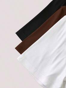 Camiseta casual versátil de manga corta y cuello en V de unicolor para mujer de talla grande - Multicolor 4 - Ver 11
