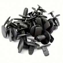 50Pcs Car Bumper & Fender Rivet Clips, Plastic Retainer Fasteners Auto Body Trim Panel Fixed Clamps For Peugeot Black Trim Panel Retainers - A - View 5