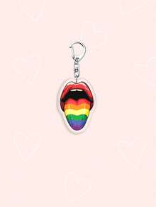 1/7件套 LGBT骄傲主题亚克力钥匙扣，可爱彩虹香蕉熊包挂饰，性感吐舌彩虹，彩虹旗代表女同性恋、双性恋、跨性别者、非二元性别者、无性恋及进步，可爱汽车钥匙扣、挂绳及手机装饰，是送给男朋友、女朋友、派对礼物、毕业礼物、手机装饰的理想之选，也是骄傲月、LGBT朋友及盟友的完美礼物。 - 彩色 - 查看 17