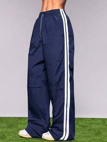Pantalones deportivos de moda para mujer, aptos para el verano - azul real - Ver 5