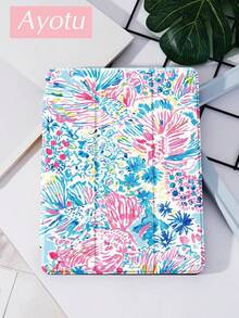 Ayotu 海洋水彩金鱼图案保护套,兼容 iPad Air 8(M4)2026(11 英寸)、Air 8(M4)2026(11 英寸)、10.2 英寸 2021/2020 第九/第八代,兼容三星 Galaxy Tab A8 10.5 英寸 2022(带笔槽),兼容 Kindle Paperwhite 第十二代 2024,支持自动睡眠/唤醒功能,时尚保护套。 - 彩色 - 查看 3