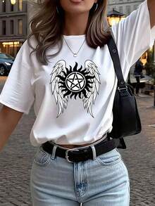 Dam-T-shirts - Vitt - Visa 6