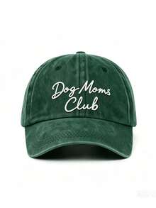 1pc Outdoor Embroidered "Dog Mom" Washed Baseball Cap, Adjustable Sun Protection Casual Hat Suitable For Spring/Autumn Travel, Versatile Unisex Sunhat, Y2K Style For Young People - A - View 13