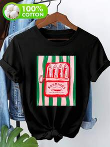Women T-Shirts - Black - View 6