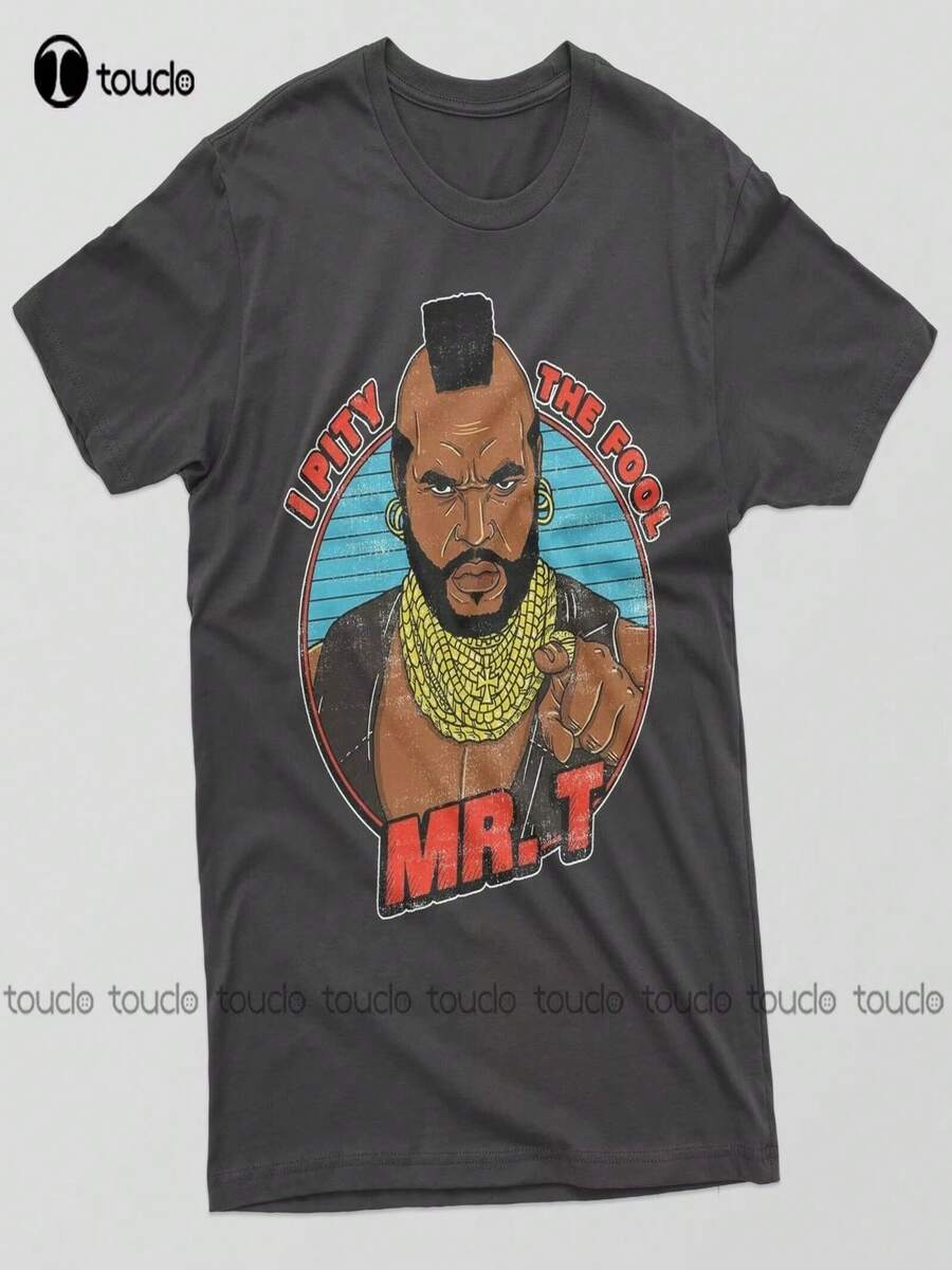 Pobre Sr. T, camiseta divertida de Mabinogi 3, estilo retro del Sr. T, vestido de mujer, moda para adultos y adolescentes, nuevo estilo. - Negro - Ver 1