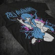 Camiseta unisex UniS1ex para amantes del anime, estilo vintage con estampados manga. Confeccionada en algodón grueso de 220 g, ofrece una textura suave y un tacto agradable, cómoda y respetuosa con la piel. Su estilo clásico y sencillo nunca pasa de moda, ideal para el día a día, actividades deportivas, viajes, vacaciones y cualquier ocasión informal. - Negro - Ver 1