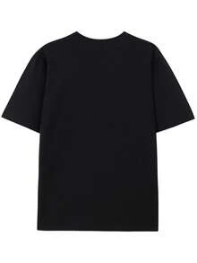 T-shirt Ofishally pour le 12e anniversaire pour les garçons pêcheurs, 100% coton, t-shirt avec design de pêcheur, 180 g, col rond, noir, tailles S-XXXL - Noir - Voir 3