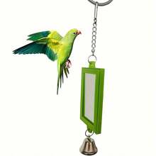 Assorted Color Parrot Toy Square Double-Sided Mirror, Designed For Bird Cage Decor, Random Color Shipped - Multicolor - View 4